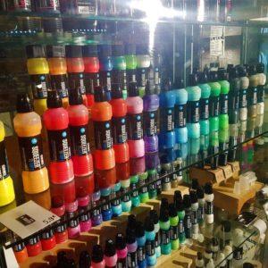 Graffiti Shop à Lannion: Vitrine de marqueur Grog de toute les couleur